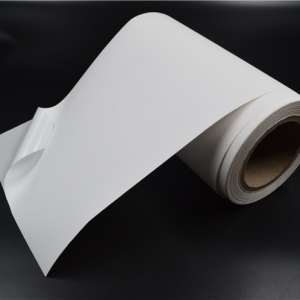 Jumbo roll factory price Self adhesive white PP polypropylene film