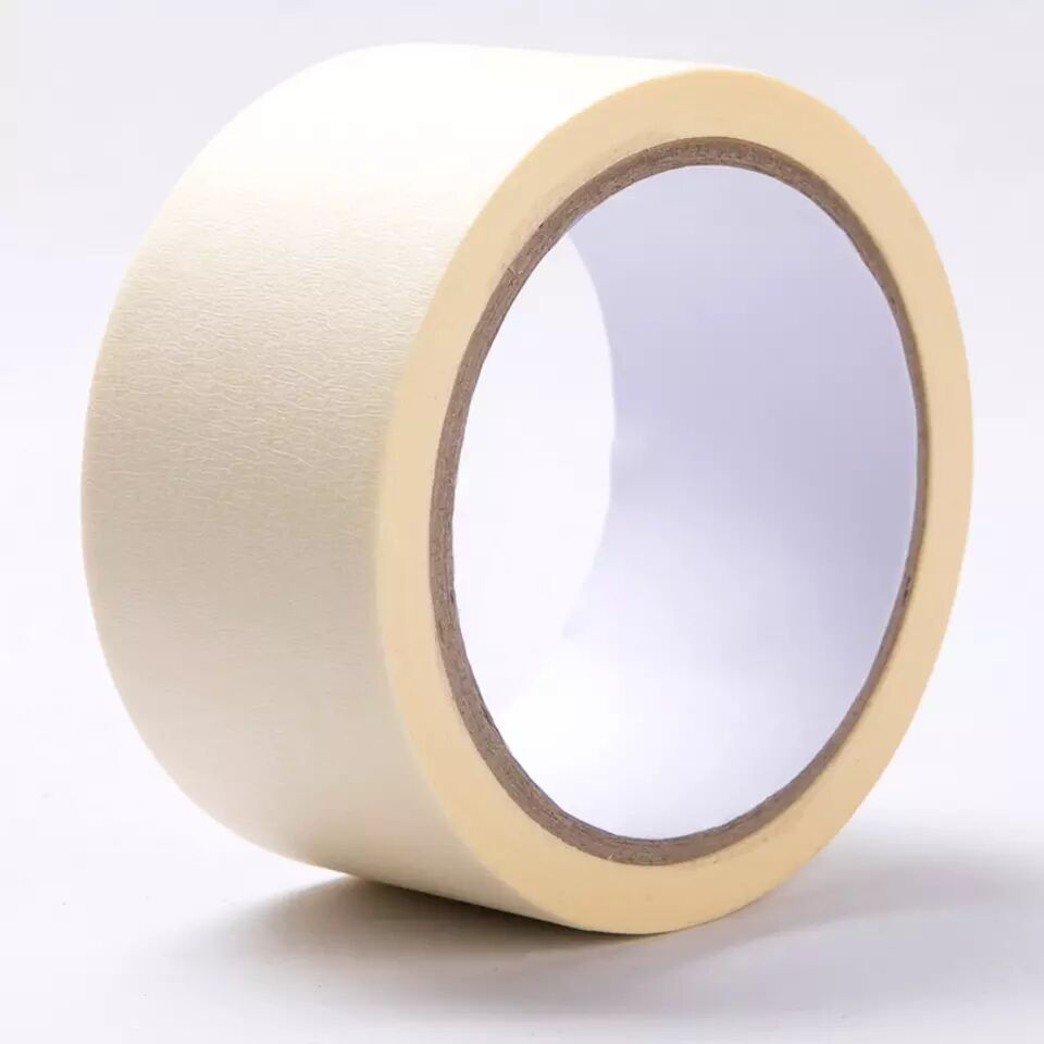 Hot New Products Inorganic Pigments - High Temperature taped Blue/Yellow/Black/Color Film Automotive Body PVC Strong Adhesive Crepe Paper Masking Tape Jumbo Rolls – Shawei