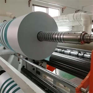 Custom Size Self Adhesive Top Coated Paper Sticker Semi glossy Direct Thermal Label Jumbo Roll