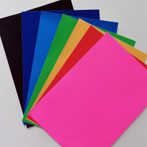 Self Adhesive colorful PVC Sticker 80mic Glossy White PVC Film with 140gsm White Release Paper Label Material