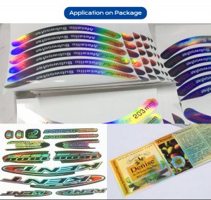 PP / PET / PVC Self Adhesive Holographic Film In Roll Or Sheet