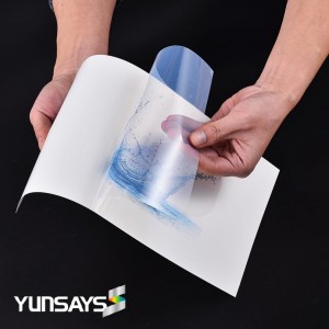 Printable Transparent clear adhesive vinyl film A4 Sheets for inkjet and Laser Printers Inkjet sticker paper