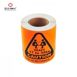 Printed Caution Stickers Warning Labels
