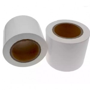 Manufacturer 60um White Polypropylene Film Self Adhesive Jumbo Roll PP Adhesive White For Label Printing