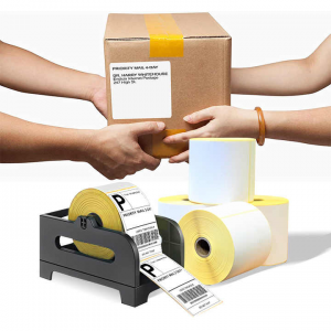 Sign Well Blank White Custom Printing Direct Thermal Barcode Paper Labels Sticker Rolls