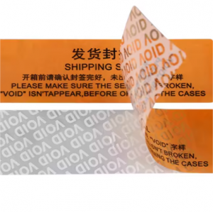 Red Self-Destroying PET Security Void Labels Waterproof Shipping Warranty Seal Sticker Free Sample