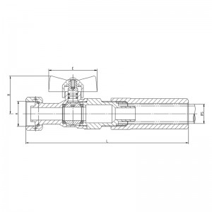 Art. TS-902 Brass Gas Ball Valve With Full Bore