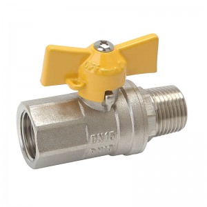 TS-457 Brass Gas Valve With Full Bore