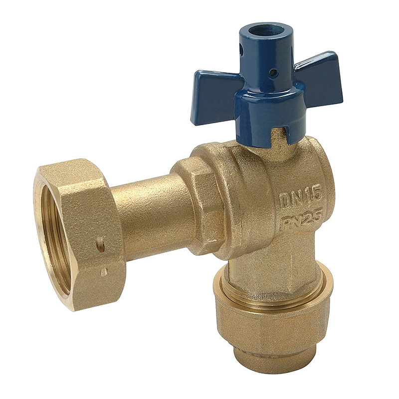 Art. TS 949 Ball Angle Water Meter Valve With Aluminium Security Handle Featured Image