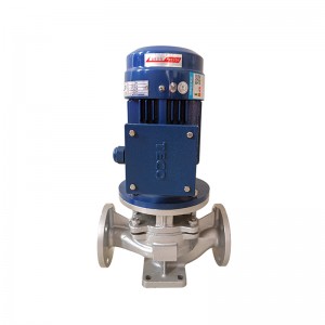 In-line high temperature booster corrosion resistant pipeline pump