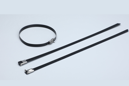 China OEM Zip Tie Breaking Strength - Stainless Steel Self Lock Epoxy Coated Cable Tie with Wing Lock – Xinxing
