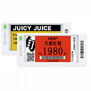 Zkong ESL digital shelf labels e ink price tag for retail chain stores