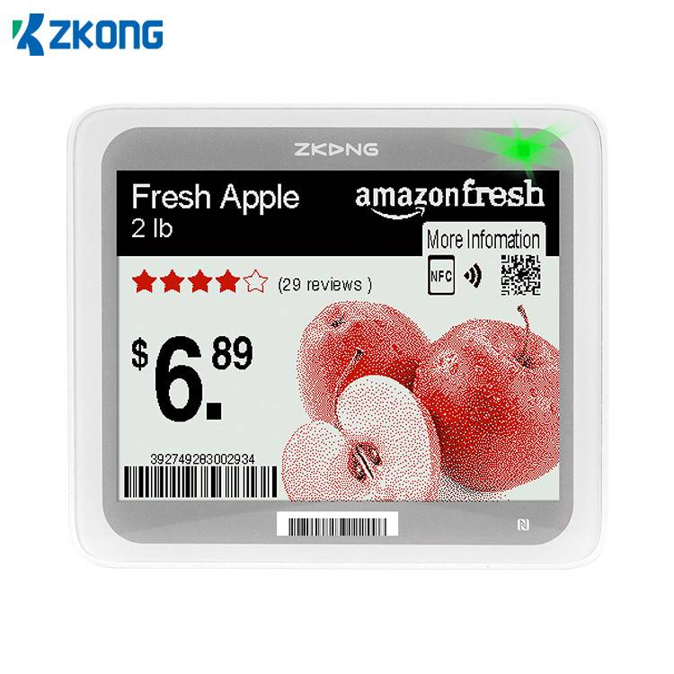 OEM/ODM China Zkong Digital Shelf Label - Digital price tag eink BLE tag for supermarket – Zkong
