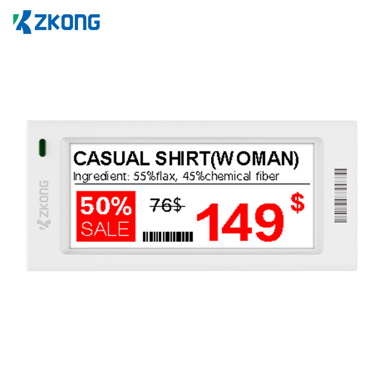Wholesale Reasonable price for Printable Price Tag Stickers - esl digital  price tag electronic shelf label – Zkong manufacturer and supplier