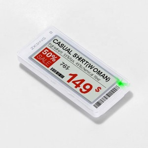 Zkong Wholesale Grocery Cheap Supermarket Pricing E-ink Display Price Tag