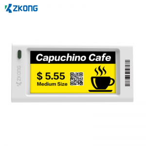 Zkong 2.13 inch Electronic Shelf Label Display ESL Digital Supermarket Electronic price tag