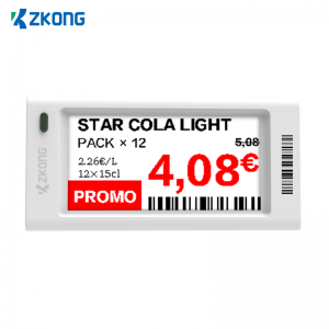 Zkong 2.13 inch Electronic Shelf Label Display ESL Digital Supermarket Electronic price tag