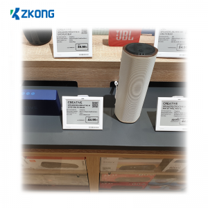 Zkong Manufacturer ESL Custom Supermarket Shelf Label Solution Supplier