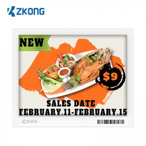 Zkong 5.8 inch Colored E Ink Display Customize Price Label Retail Electronic Price Tags