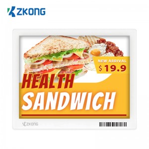 Zkong 5.8 inch Digital Price Label Customize Price Tag Multi-color Supermarket ESL