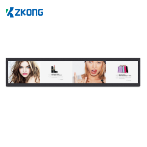 Zkong 19 Inch Lcd Price Tag Ultra Wide Stretched Bar Lcd Screen Display Digital Signage Advertising Player