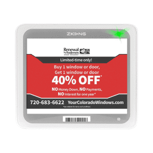 Zkong Big Size E-ink New Display BLE5.0 NFC ESL For POS System