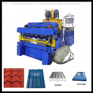 Glazed tile roll forming machine Roofing sheet tile roll forming machine