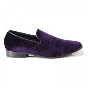 Men’s Slip-On Casual Velvet Loafer Wholesale On T-unit Sole Shoes