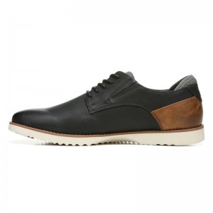 Custom Leather Derby Black Formal Shoes Manufacturers For Men