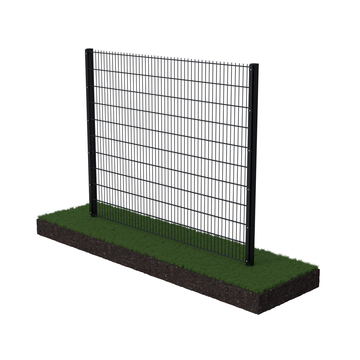High quality low cost PVC Powder coated durable 868 double wire mesh fence