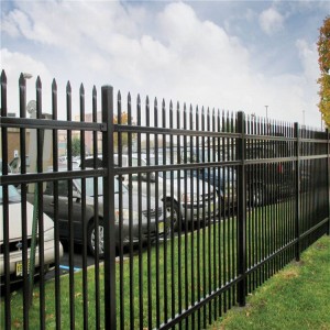 factory customized Cantilever Sliding Gate - New Design Cheap Wrought Iron Fence Panel Steel Metal Picket Ornamental Fence – ZN