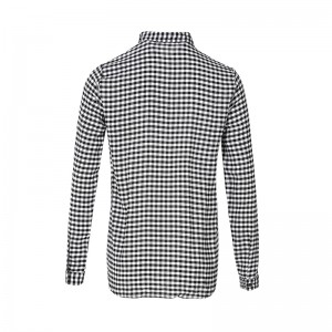 2020 modern basic long sleeve front button fastening check print rayon shirt women wholesale