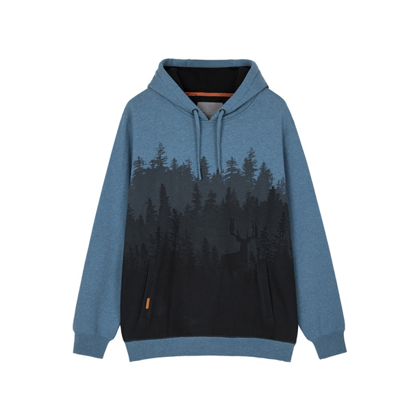 Wholesale Custom Mens Treeline Hooded Sweatshirt