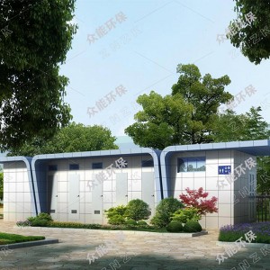 Global Four Seats Water-saving Vacuum Toilet Restroom for Event