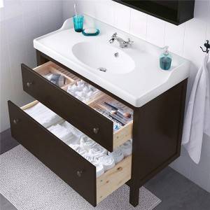 Double Four-Drawer Washbasin Cabinet