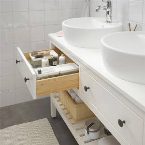 Open Single And Double Drawer Washbasin Cabinet