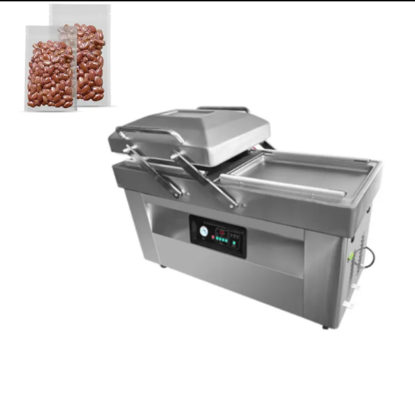 Automatyczna półautomatyczna zgrzewarka próżniowa/jednokomorowa maszyna do pakowania próżniowego do mrożonej świeżej żywności/mięsa