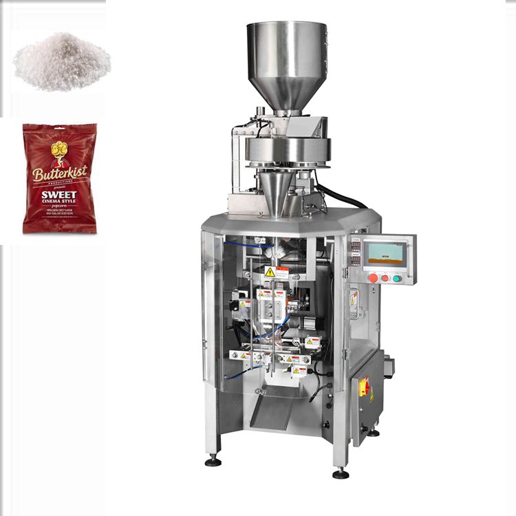 Vertikální odměrný balicí stroj na plnění pohárů Small Business pro bílý cukr