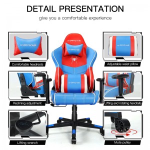 HAPPYGAME Spider Gaming Chair with Swivel and Locked Wheels