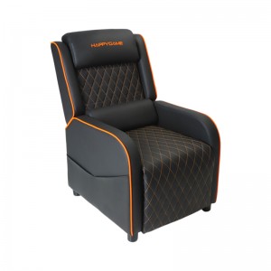 HAPPYGAME Gaming Recliner Racing Style Single Sofa PU Leather Seat
