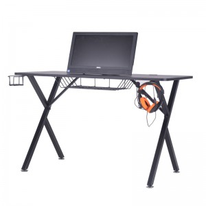 HAPPYGAME Gaming Desk Home Office Desk with Cup Holder Headphone Hook
