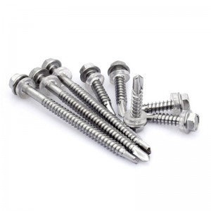 304 Stainless Steel Hex Flange Head Drilling Screw