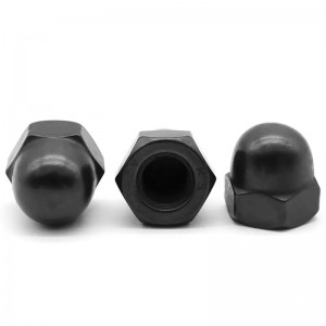 304 Stainless Steel Black Hex Domed Cap Nut