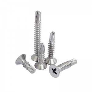 304 Stainless Steel Crosse recessed Countersunk Ulo Drilling Screw