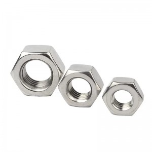 I-304 Din934 Din Hexagon Nut Manufacturerm2-m30 Idlule Izinsuku Ezi-5-15 I-M2-m30 I-Stainless Steel Coupling Hex Nut