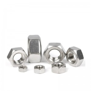 304 Din934 Din Hexagon Nut Manufacturerm2-m30 Passivated 5-15 Araw M2-m30 Stainless Steel Coupling Hex Nut
