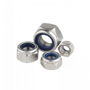 304 stainless steel lock nut Nickel plated nylon nut DIN985