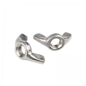 Stainless Steel SS304 316 316L A2 A4 70 80 ANSI AISI 304 316 Edged Square Wing Round Butterfly Wing Nut DIN314 DIN315