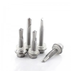 304 Stainless Steel Hex Flange Head Drilling Screw