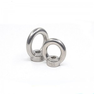 304 Steel Inox DIN582 Ring Shape Eye Nut Ring Hardware Eye nut